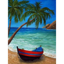 Load image into Gallery viewer, Coconut Beach 40*50CM(Canvas) Full Round Drill Diamond Painting
