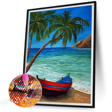 Load image into Gallery viewer, Coconut Beach 40*50CM(Canvas) Full Round Drill Diamond Painting
