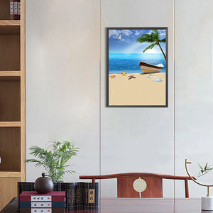 Beach Seaside 30*40CM(Canvas) Full Round Drill Diamond Painting