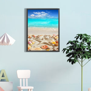 Beach Shells 40*60CM(Canvas) Full Round Drill Diamond Painting