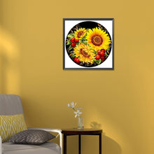 Load image into Gallery viewer, Sunflower Flower 30*30CM(Canvas) Full Round Drill Diamond Painting
