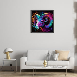 12 Constellation Capricorn 30*30CM(Canvas) Full Round Drill Diamond Painting