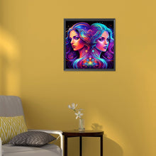 Load image into Gallery viewer, 12 Constellation Gemini 30*30CM(Canvas) Full Round Drill Diamond Painting
