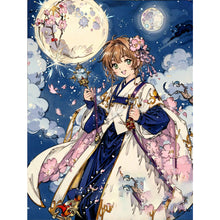 Load image into Gallery viewer, Girl Artwork (50*66CM) 11CT 3 Stamped Cross Stitch
