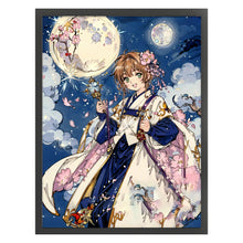 Load image into Gallery viewer, Girl Artwork (50*66CM) 11CT 3 Stamped Cross Stitch
