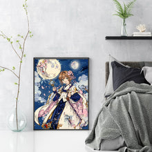 Load image into Gallery viewer, Girl Artwork (50*66CM) 11CT 3 Stamped Cross Stitch
