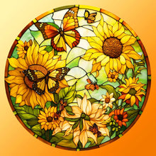 Load image into Gallery viewer, Sunflower Bushes 30*30CM(Canvas) Full Round Drill Diamond Painting
