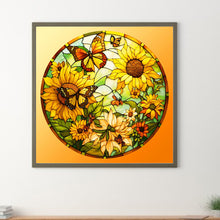 Load image into Gallery viewer, Sunflower Bushes 30*30CM(Canvas) Full Round Drill Diamond Painting
