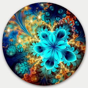 Glowing Flower 30*30CM(Canvas) Full Round Drill Diamond Painting