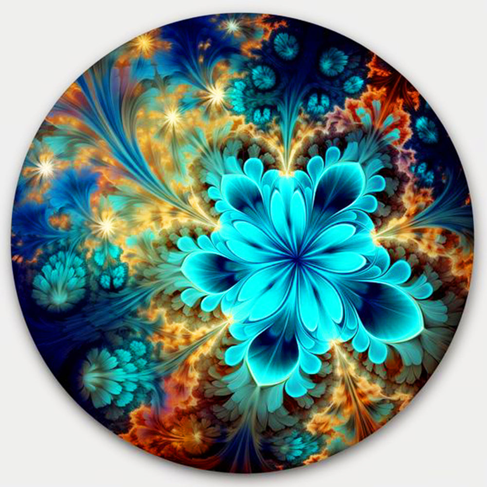 Glowing Flower 30*30CM(Canvas) Full Round Drill Diamond Painting