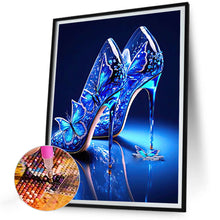 Load image into Gallery viewer, Blue High Heels 30*40CM(Canvas) Full Round Drill Diamond Painting
