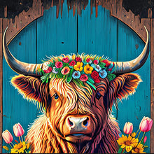 Load image into Gallery viewer, Highland Yak 30*30CM(Canvas) Full Round Drill Diamond Painting
