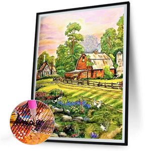 Country Garden 30*40CM(Canvas) Full Round Drill Diamond Painting