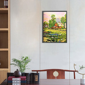 Country Garden 30*40CM(Canvas) Full Round Drill Diamond Painting