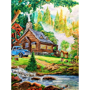 Country Garden 30*40CM(Canvas) Full Round Drill Diamond Painting