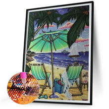 Load image into Gallery viewer, Beach Chair 30*40CM(Canvas) Full Round Drill Diamond Painting
