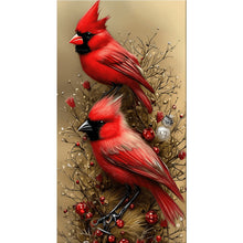 Load image into Gallery viewer, Cardinal (40*70CM) 11CT 3 Stamped Cross Stitch
