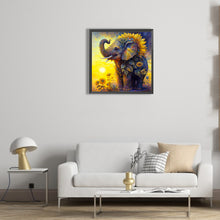 Load image into Gallery viewer, Sunflower Elephant 30*30CM(Canvas) Full Round Drill Diamond Painting
