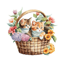 Load image into Gallery viewer, Cat Artwork (40*50CM) 11CT 3 Stamped Cross Stitch
