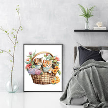 Load image into Gallery viewer, Cat Artwork (40*50CM) 11CT 3 Stamped Cross Stitch
