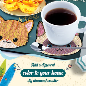 DIY Anime Art Mosaic Cup Cushion Creative for Tabletop Protection (YT12)