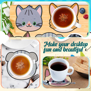 DIY Anime Art Mosaic Cup Cushion Creative for Tabletop Protection (YT12)