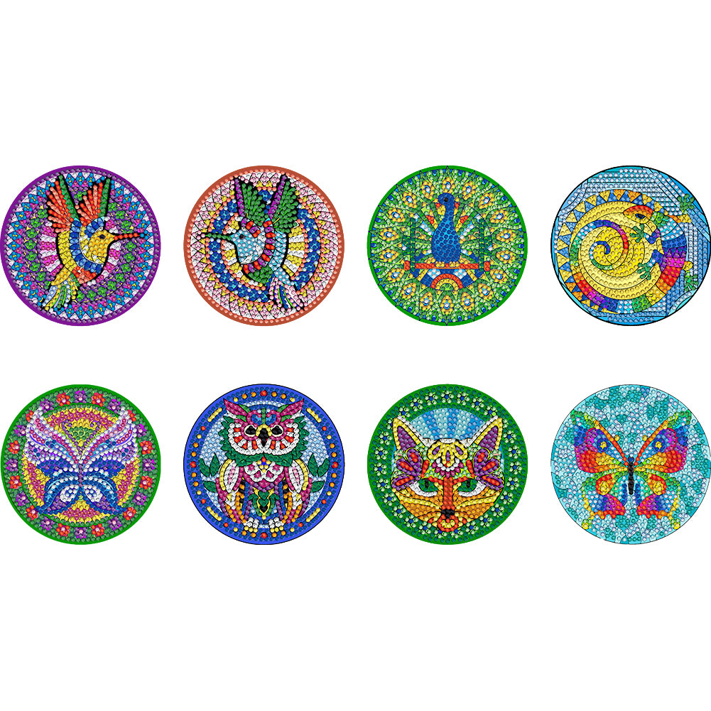 DIY Anime Art Mosaic Cup Cushion Creative for Tabletop Protection (yt027)
