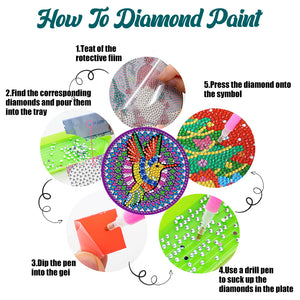 DIY Anime Art Mosaic Cup Cushion Creative for Tabletop Protection (yt027)