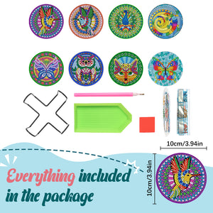DIY Anime Art Mosaic Cup Cushion Creative for Tabletop Protection (yt027)