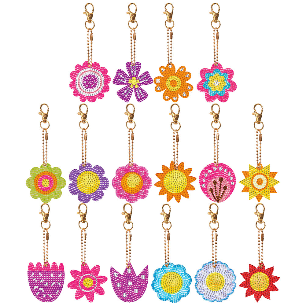 Diamond Art Key Rings Special Shaped Keychain Supplies for Kids Adult Home Party