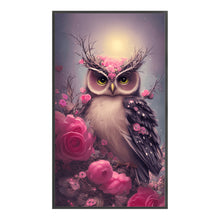 Load image into Gallery viewer, Rose Owl (40*70CM) 11CT 3 Stamped Cross Stitch
