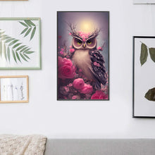 Load image into Gallery viewer, Rose Owl (40*70CM) 11CT 3 Stamped Cross Stitch
