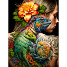 Load image into Gallery viewer, Tattoo Girl 30*40CM(Picture) Full Square Drill Diamond Painting
