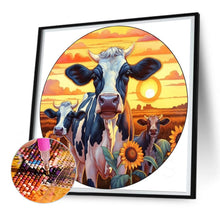 Load image into Gallery viewer, Sunflowers And Cows 30*30CM(Canvas) Full Round Drill Diamond Painting
