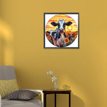 Load image into Gallery viewer, Sunflowers And Cows 30*30CM(Canvas) Full Round Drill Diamond Painting
