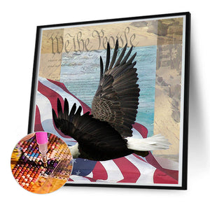 American Eagle 50*50CM(Canvas) Full Round Drill Diamond Painting