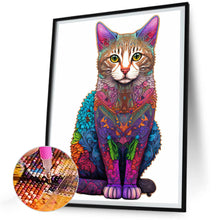 Load image into Gallery viewer, The Cat 30*40CM(Canvas) Full Round Drill Diamond Painting

