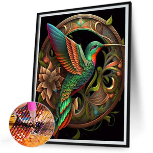 Hummingbird 30*40CM(Canvas) Full Round Drill Diamond Painting