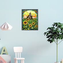 Load image into Gallery viewer, Sunflower Glass Painting 30*40CM(Canvas) Full Round Drill Diamond Painting
