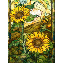 Load image into Gallery viewer, Sunflower Glass Painting 30*40CM(Canvas) Full Round Drill Diamond Painting
