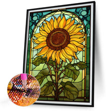 Load image into Gallery viewer, Sunflower Glass Painting 30*40CM(Canvas) Full Round Drill Diamond Painting
