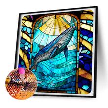 Load image into Gallery viewer, Marine Life Glass Painting 30*30CM(Canvas) Full Round Drill Diamond Painting
