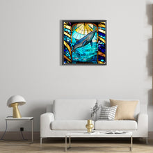 Load image into Gallery viewer, Marine Life Glass Painting 30*30CM(Canvas) Full Round Drill Diamond Painting
