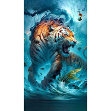 Load image into Gallery viewer, Tiger Mind 40*70CM(Canvas) Full Round Drill Diamond Painting
