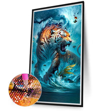 Load image into Gallery viewer, Tiger Mind 40*70CM(Canvas) Full Round Drill Diamond Painting
