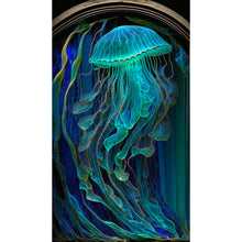 Load image into Gallery viewer, Jellyfish Glass Painting 40*70CM(Canvas) Full Round Drill Diamond Painting
