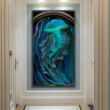 Load image into Gallery viewer, Jellyfish Glass Painting 40*70CM(Canvas) Full Round Drill Diamond Painting
