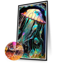 Load image into Gallery viewer, Jellyfish Glass Painting 40*70CM(Canvas) Full Round Drill Diamond Painting
