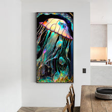 Load image into Gallery viewer, Jellyfish Glass Painting 40*70CM(Canvas) Full Round Drill Diamond Painting
