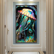 Load image into Gallery viewer, Jellyfish Glass Painting 40*70CM(Canvas) Full Round Drill Diamond Painting
